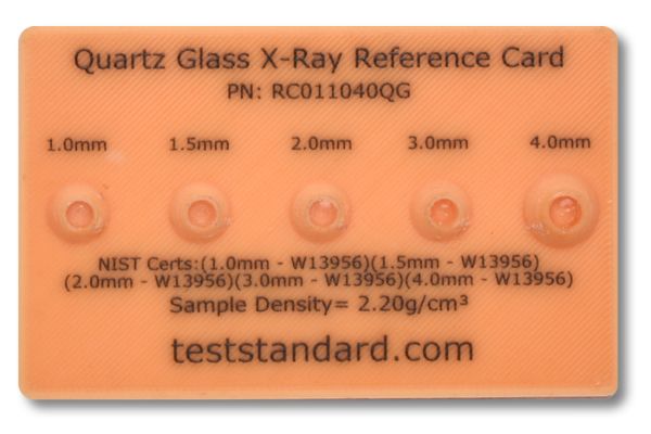 X-Ray System Reference (JIMA) Cards Quartz Glass