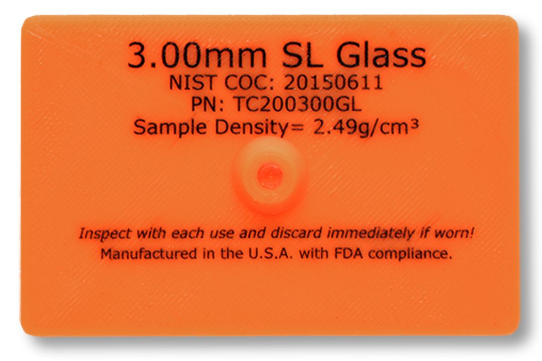 Soda Lime Glass XRay Test Card