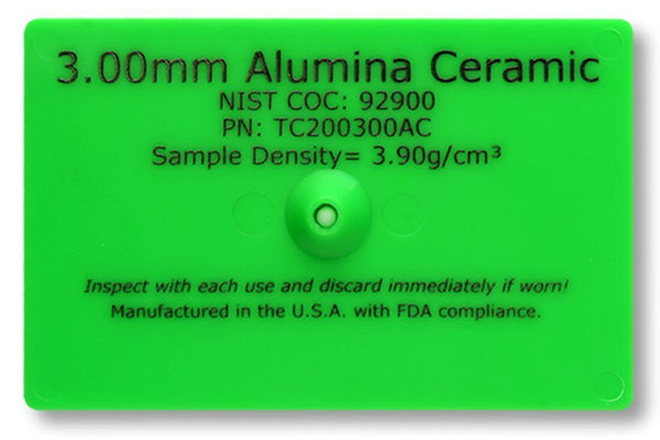 Alumina Ceramic X-Ray Test Card