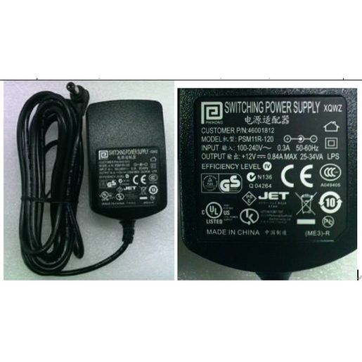 Power Adapter 10W 12V PSM11R-120 Angle